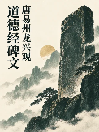 唐易州龙兴观道德经碑文封面