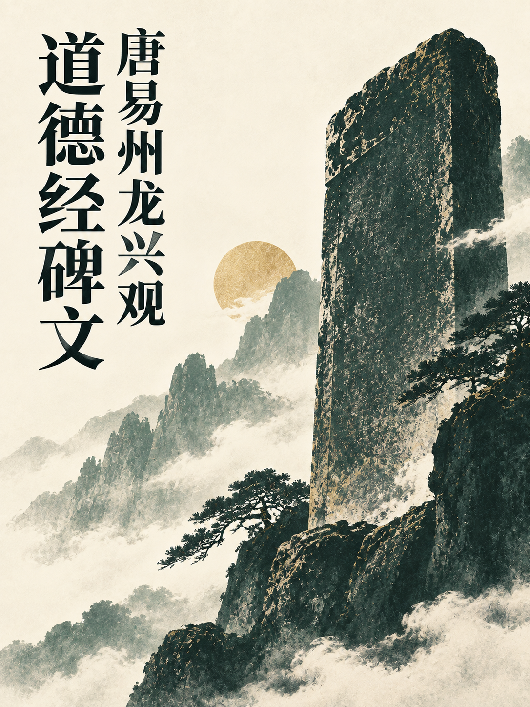 唐易州龙兴观道德经碑文