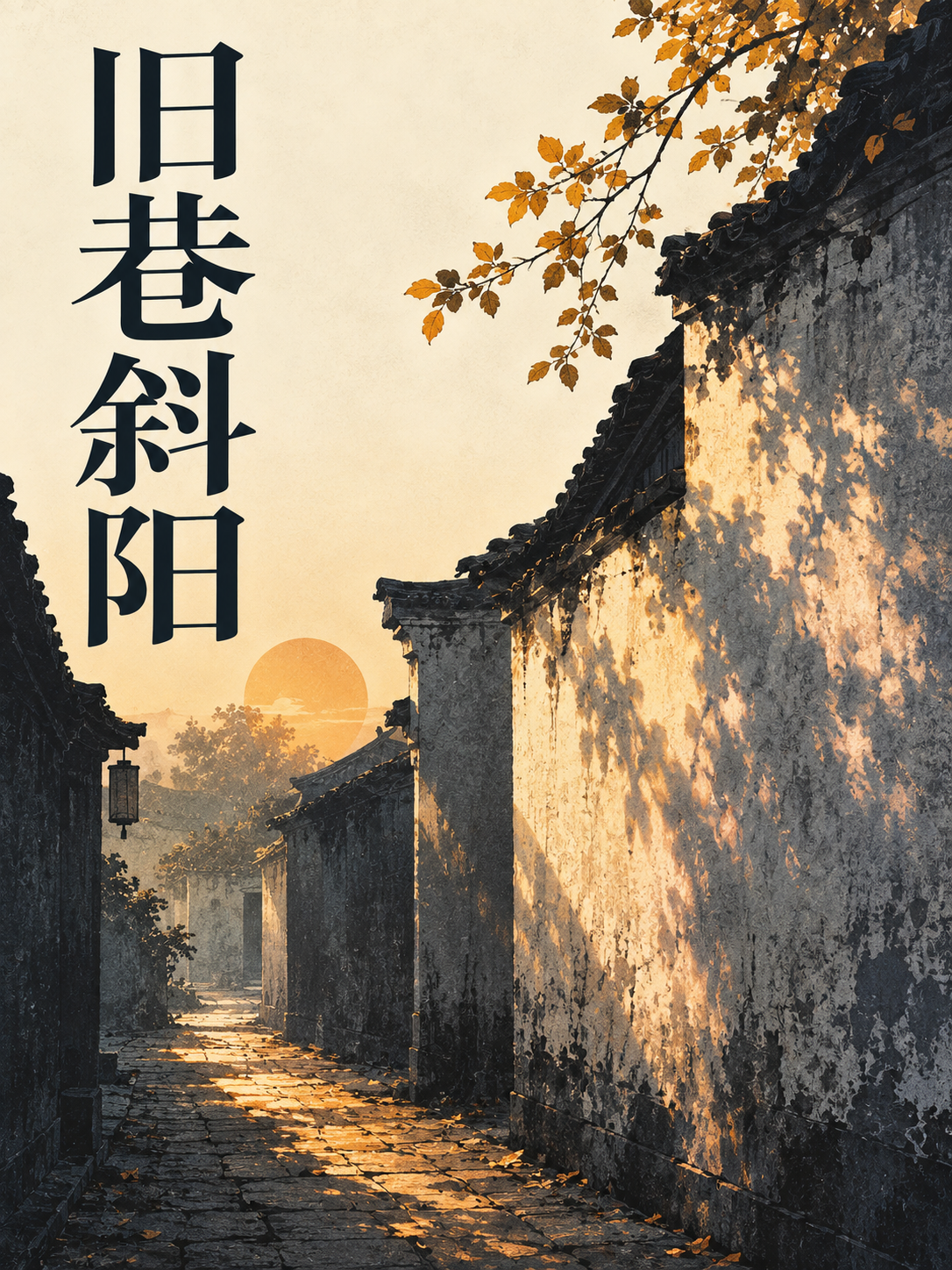 旧巷斜阳